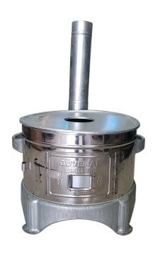 PASLANMAZ GÜVEC MANGAL 40 cm-TOPRAK MANGAL