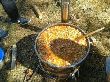 PASLANMAZ GÜVEC MANGAL 40 cm-TOPRAK MANGAL