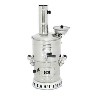 4 LİTRE KROM AYRILABİLİR ODUNLU SEMAVER