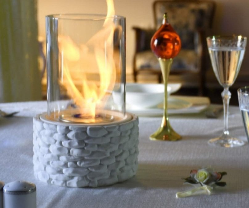 MASA ÜSTÜ ŞÖMİNE Bioethanhol Şömine