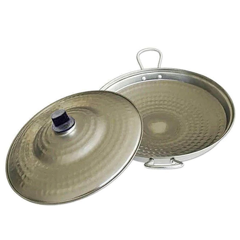 PASLANMAZ KAPAKLI SAC KAVURMA TAVASI 45 CM