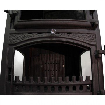 3 CAMLI DÖKÜM FIRINLI ŞÖMİNE SOBA