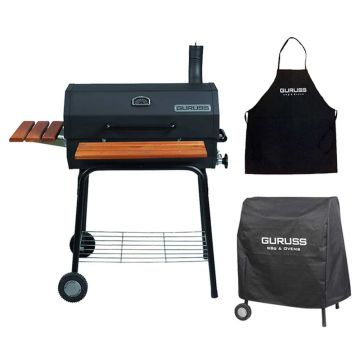 Guruss CG-075 Kömürlü Barbekü Mangal + Kılıf + Önlük
