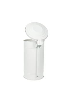 24 Lt. Pedallı Çöp Kovası BEYAZ 26 CM