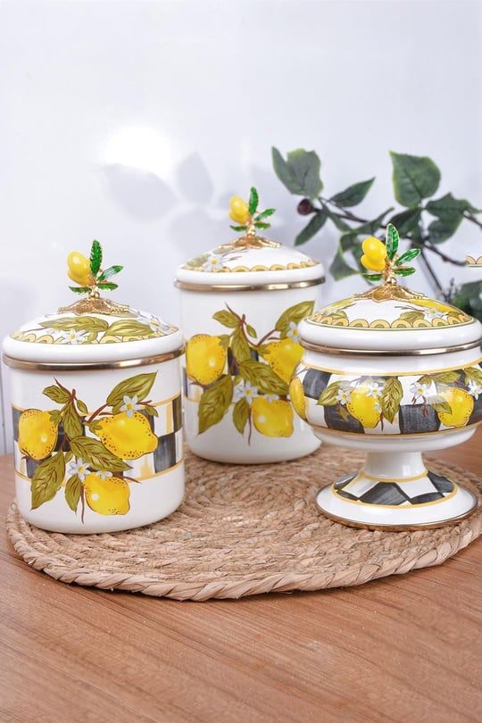 Linda Emaye 3'lü Kavanoz Set