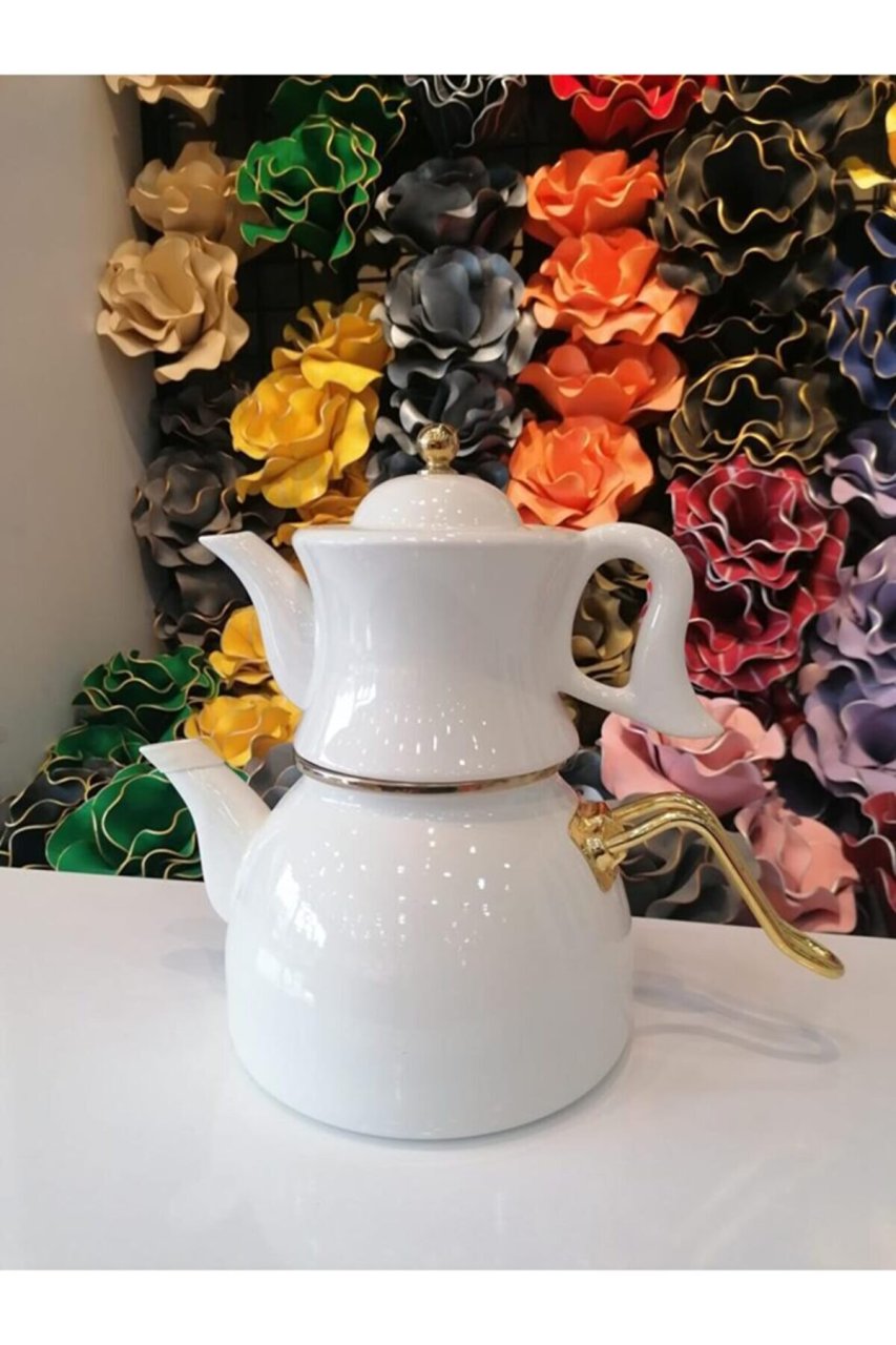 Dufy Vintage Çaydanlık Takımı Beyaz