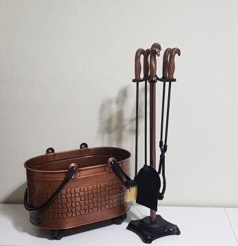 2025 ŞÖMİNE AKSESUAR SETİ BAKIR