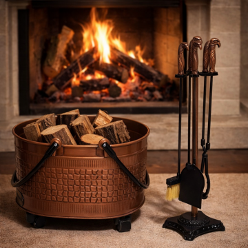 2025 ŞÖMİNE AKSESUAR SETİ BAKIR