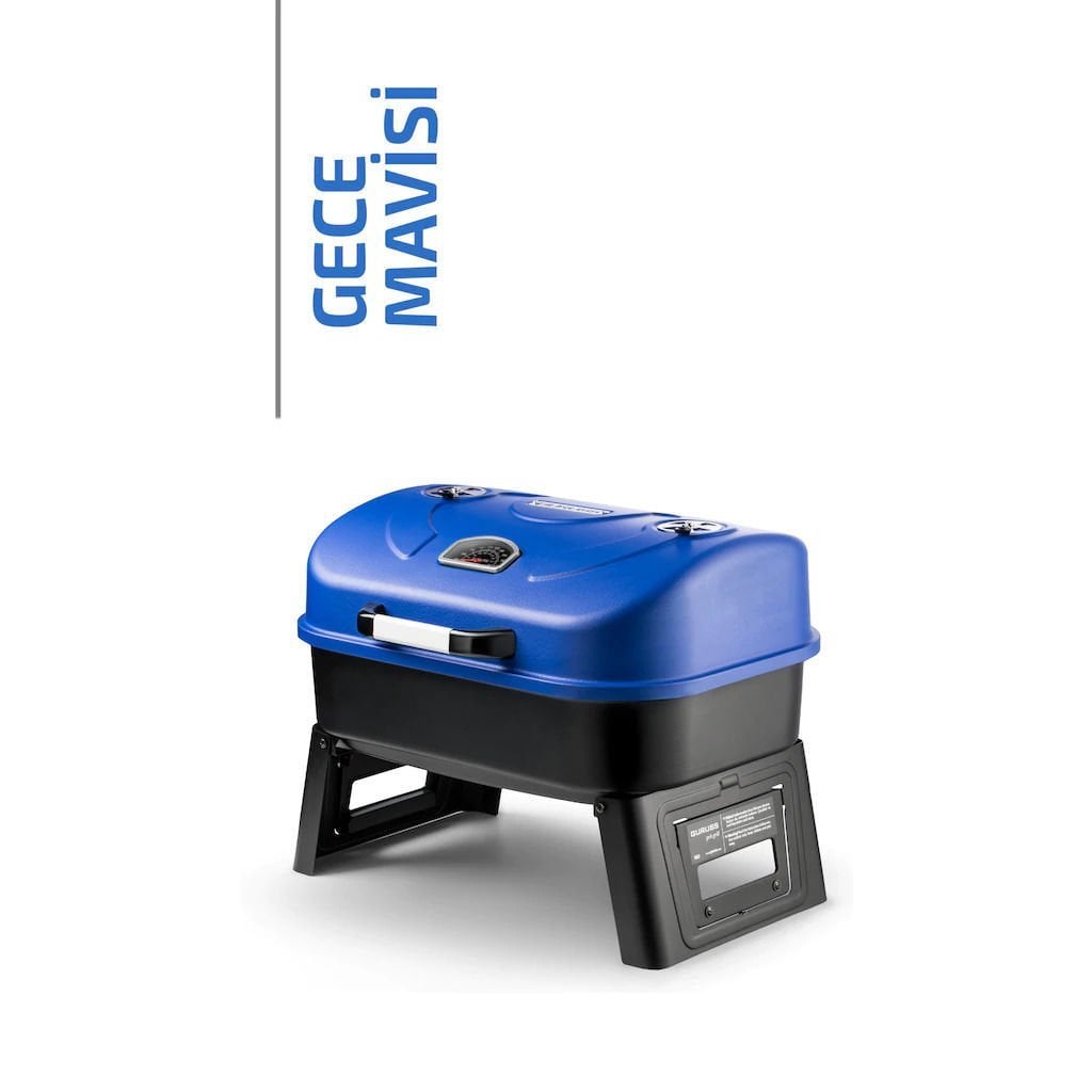 GURUSS Go & Grill Barbekü Mangal SİYAH GECE MAVİSİ