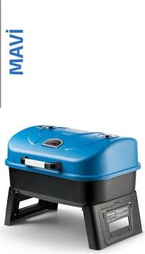 GURUSS Go & Grill Barbekü Mangal SİYAH MAVİ