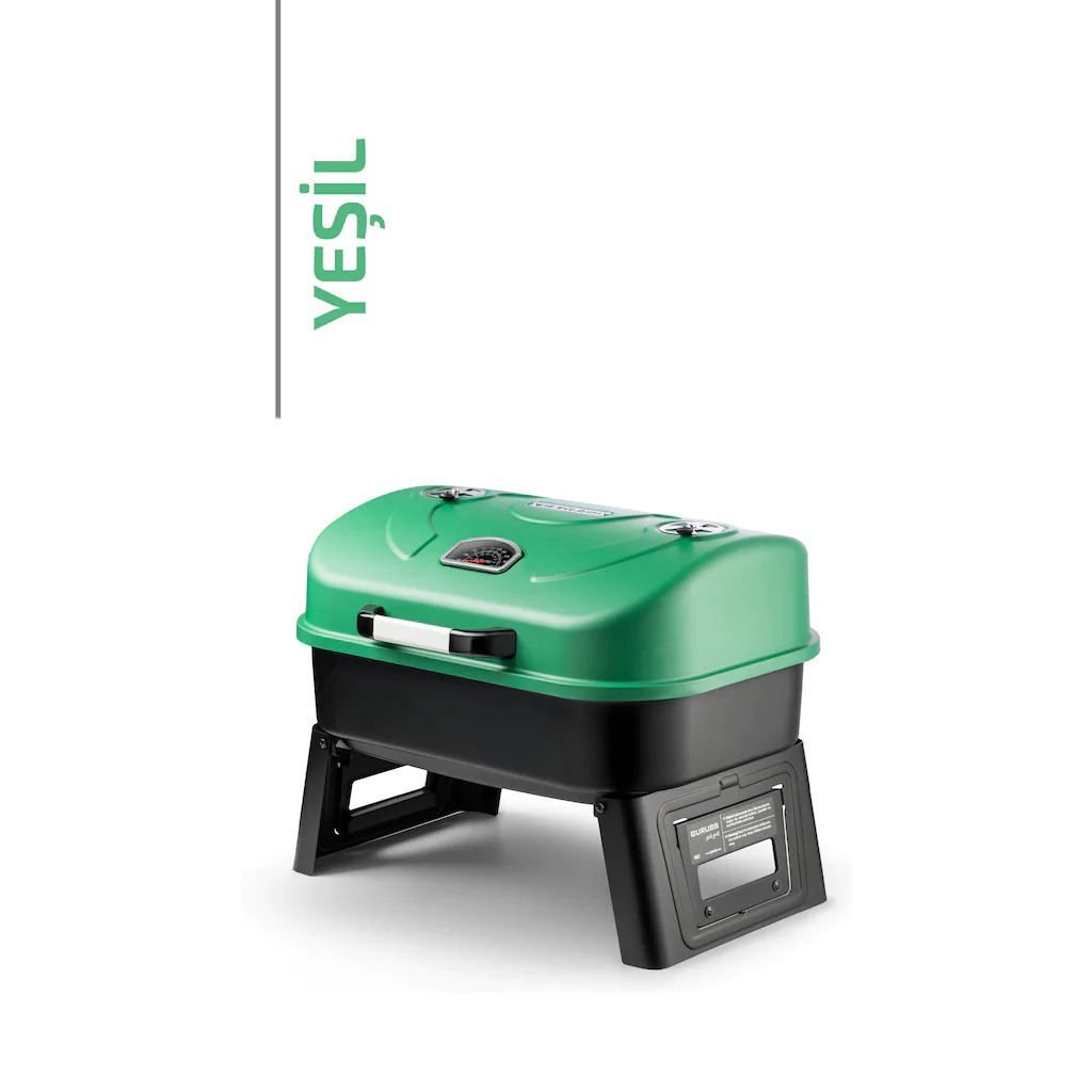 GURUSS Go & Grill Barbekü Mangal SİYAH YEŞİL
