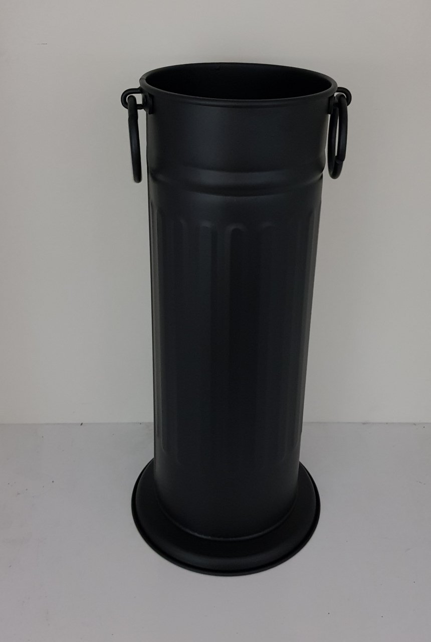 SİYAH MAT DEKORATİF ŞEMSİYELİK KOVA