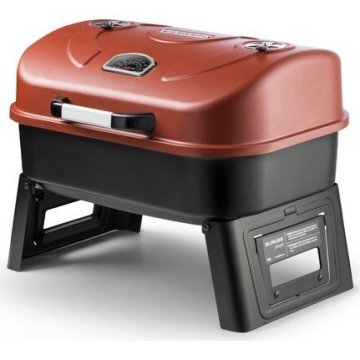 Guruss Go & Grill Mangal + Tutuşturma Bacası OKSİT KIRMIZI