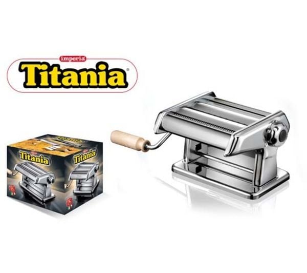 TİTANİA 150 ERİŞTE MAKİNESİ (6,5mm+2mm)Ev Tipi İtalyan Titania Hamur,Erişte, Makarna ve Mantı Açma Makinesi (Manuel)