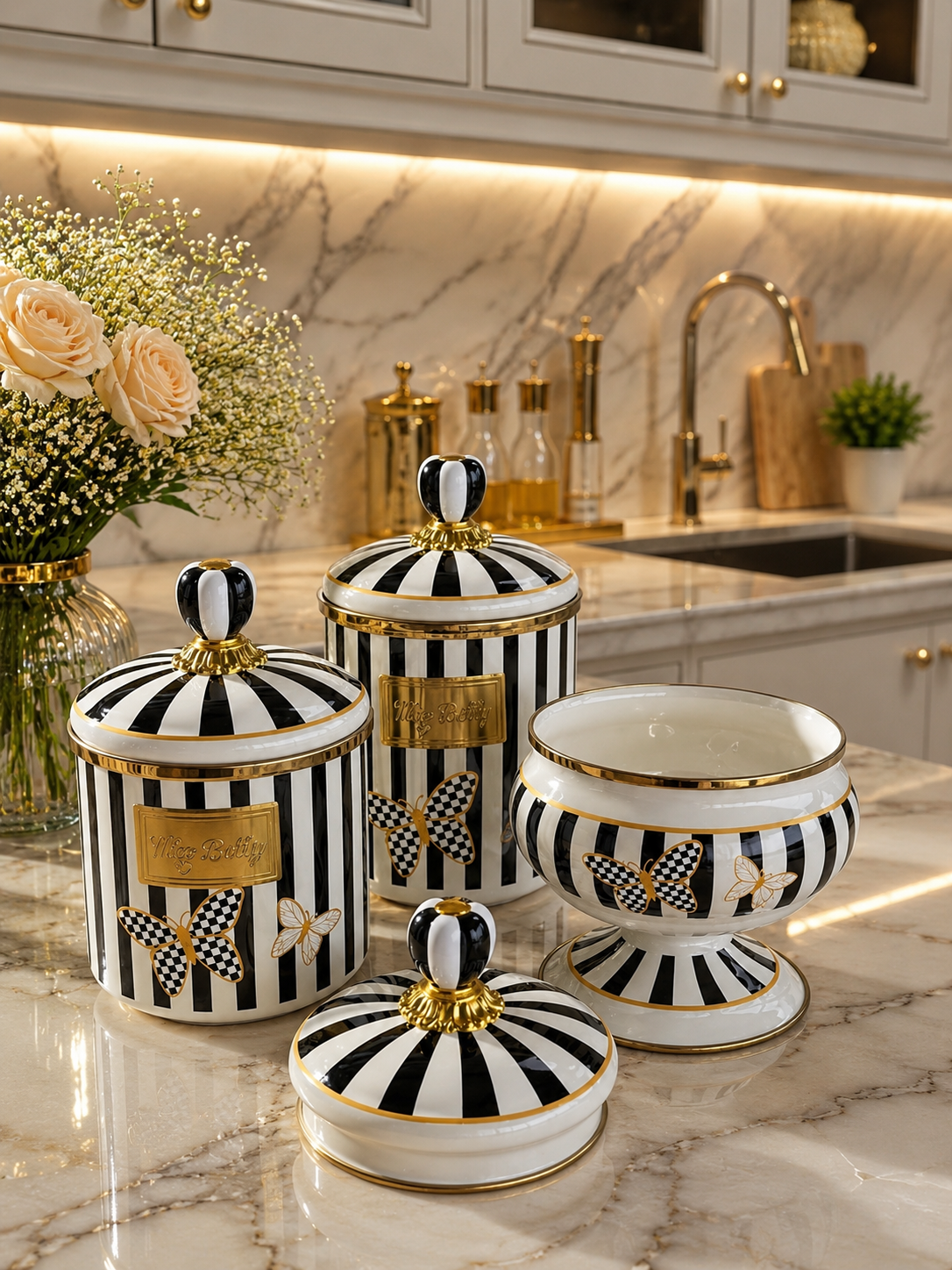 Papillon Emaye 3 lü set