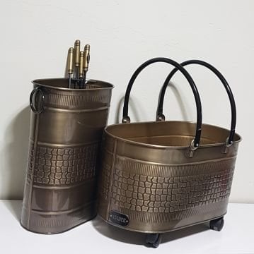 2025 new şömine aksesuar seti gold