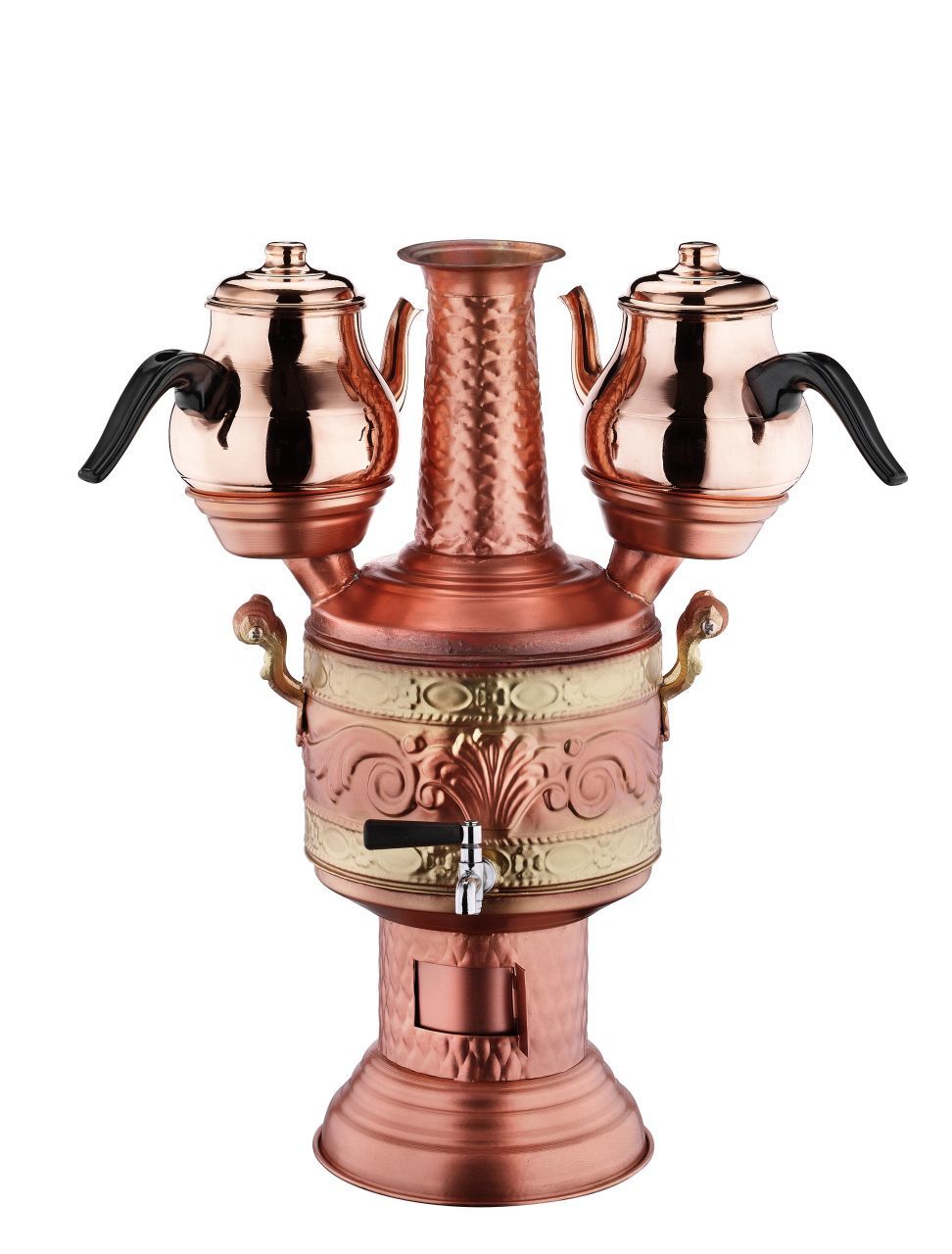 BAKIR ÇORUM  CAY SEMAVERİ +2 ADET DEMLİK