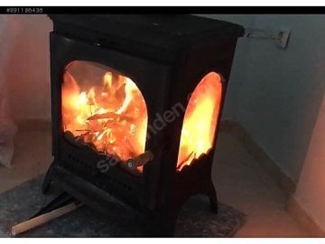 3 CAMLI DÖKÜM ŞÖMİNE SOBA