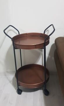 SERVIS ARABASI YUVARLAK  TEPSİ 45 CM