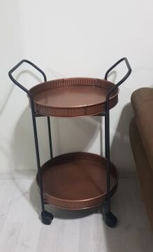 SERVIS ARABASI YUVARLAK  TEPSİ 45 CM