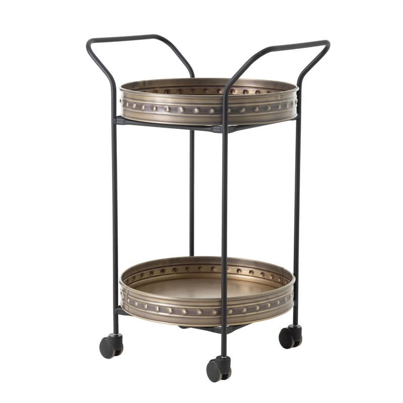 SERVİS ARABASİ GOLD YUVARLAK 2 KATLI