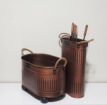 ŞÖMİNE AKSESUAR SETİ BAKIR