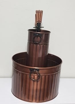 Şömine akseuar seti bakır 41