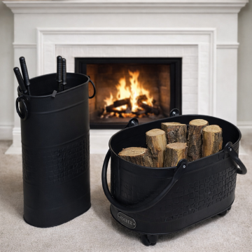 2025 new şömine aksesuar seti mat siyah