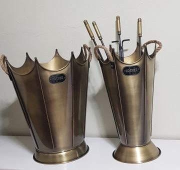 2025 GOLD TAÇ MODEL ŞÖMİNE AKSESUR SETİ