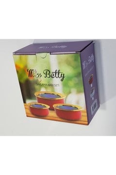 KIRMIZI 3 LÜ SAKLAMA KABI