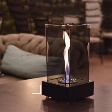 MASA ÜSTÜ BİO ŞÖMİNE TORNADO MİNİ Siyah