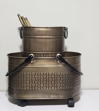 2025 new şömine aksesuar seti gold 55 cm