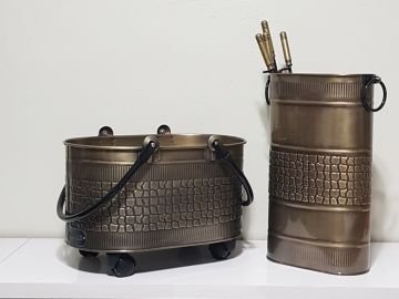 2025 new şömine aksesuar seti gold 48 cm