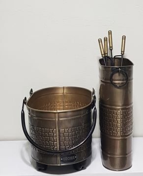 2025 new şömine aksesuar seti gold 48 cm