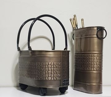 2025 new şömine aksesuar seti gold 48 cm