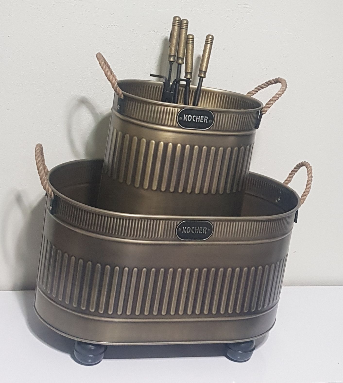 2025 şömine aksesuar seti gold halat 55 cm