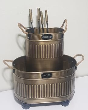 2025 şömine aksesuar seti gold halat 48 cm 