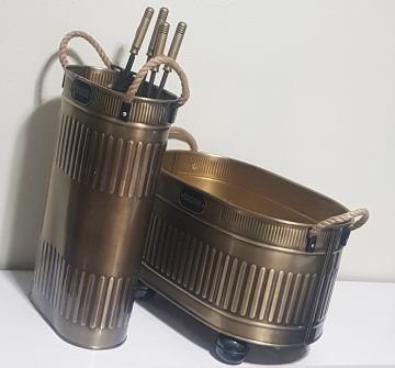 2025 şömine aksesuar seti gold halat 48 cm 