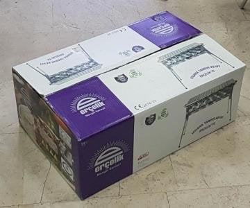 60X40 CM TÜPLÜ ERCELİK LAVTAŞLI MANGAL PASLANMAZ