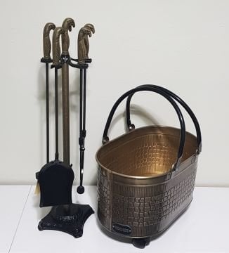 ŞÖMİNE AKSESUAR SETİ GOLD 2025