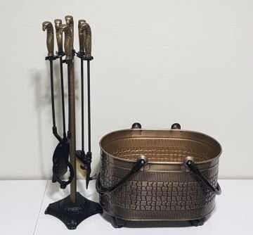 ŞÖMİNE AKSESUAR SETİ GOLD 2025