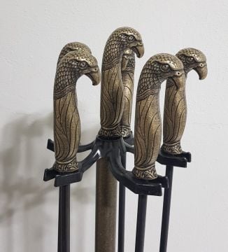 ŞÖMİNE AKSESUAR SETİ GOLD 2025