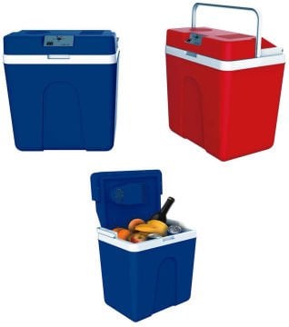 Araç İçi Oto TERMOS Buzdolabı 25 Litre Çakmak Sarjlı BUZ AKÜSÜ HEDİYE