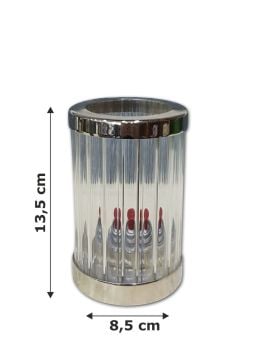 Dekoratif Uzun Mumluk Yakıt Hediyeli